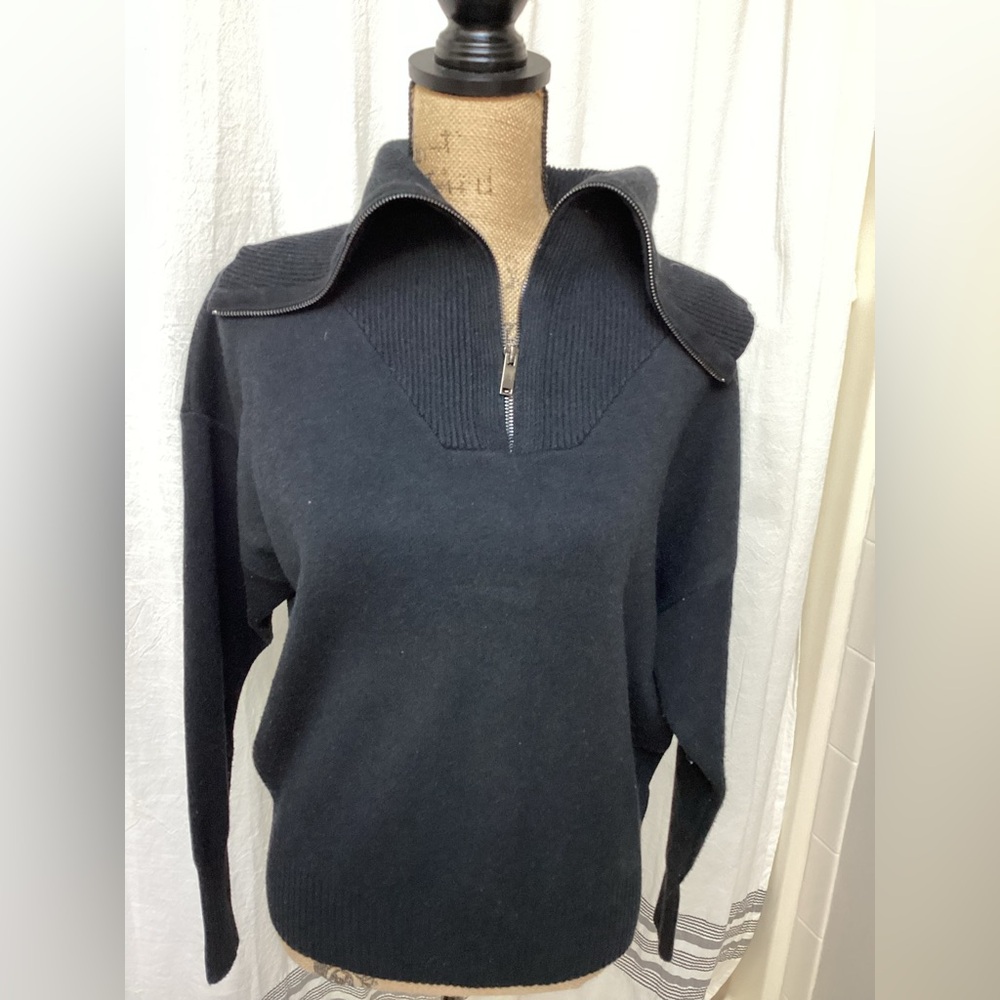 Tahari Black Turtleneck Sweater
